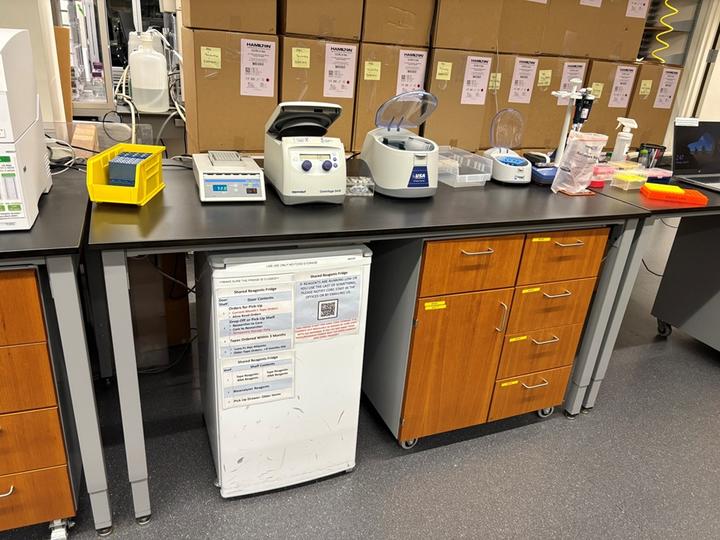 Reagent order pickup fridge 
